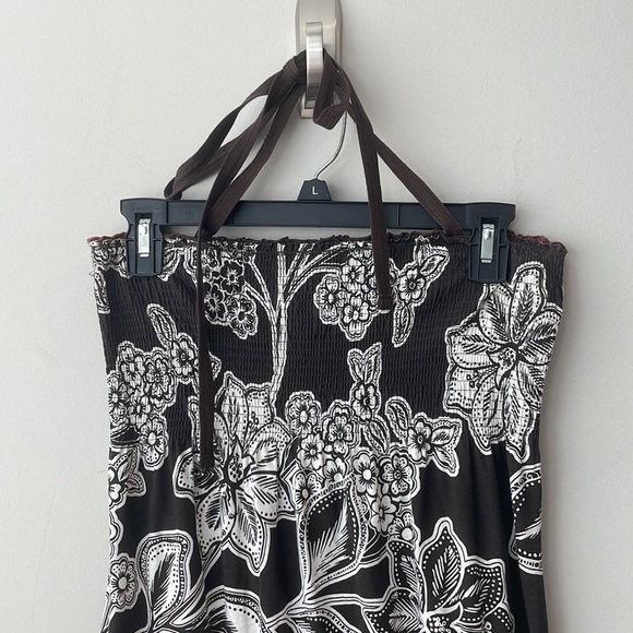 L.O.G.G. Hawaiian print sleeveless dress maxi length women size medium - Picture 2 of 9